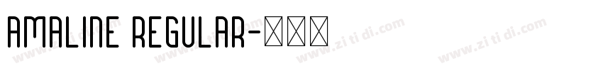 Amaline Regular字体转换